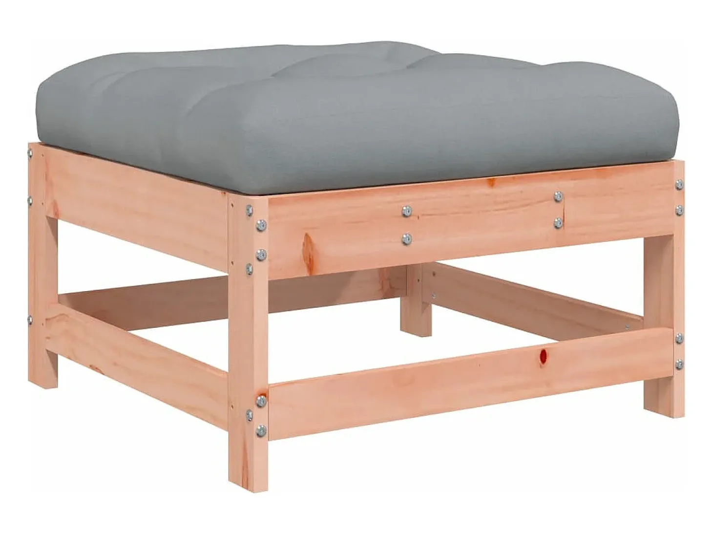 Apoios de pés jardim c/ almofadões 2pcs madeira douglas maciça
