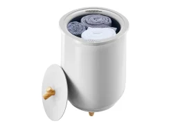 Aquecedor de Toalhas 20 L SucceBuy, Balde Secador de Toalhas para Banheiro, com Regulação de Temperatura, Timer 20/40/60/90 min e Indicador LED