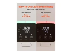 Aquecedor de Toalhas 20 L SucceBuy, Balde Secador de Toalhas para Banheiro, com Tela LED, Regulação de Temperatura, Timer e Trava de Segurança