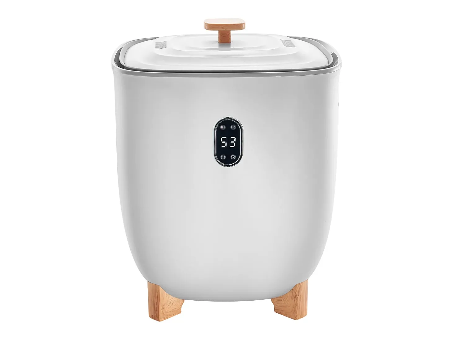 Aquecedor de Toalhas SucceBuy 25 L, Balde Secador de Toalhas para Banheiro, com Tela LED, Regulação de Temperatura e Timer 20/40/60/90 min