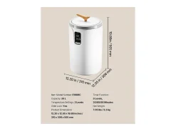 Aquecedor de Toalhas SucceBuy 20 L, Balde Secador de Toalhas para Banheiro Spa, com Tela LED, Regulação de Temperatura, Trava de Segurança