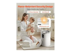 Aquecedor de Toalhas SucceBuy 20 L, Balde Secador de Toalhas para Banheiro Spa, com Tela LED, Regulação de Temperatura, Trava de Segurança
