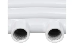 Aquecedor toalhas banheiro curvo 600 x 1160 mm conector lateral e centro