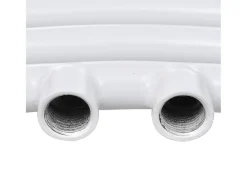Aquecedor toalhas banheiro curvo 480 x 480 mm conector lateral e centro