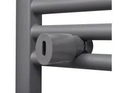 Aquecedor toalhas casa de banho liso 600 x 1160 mm cinza