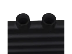 Aquecedor toalhas casa de banho liso 600 x 1160 mm preto