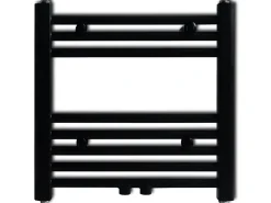 Aquecedor toalhas casa de banho liso 480 x 480 mm preto