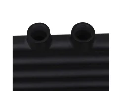 Aquecedor toalhas casa de banho liso 480 x 480 mm preto