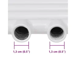 Aquecedor toalhas casa de banho liso 480 x 480 mm