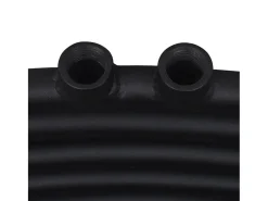 Aquecedor toalhas casa de banho curvo 500 x 764 mm preto