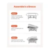 Aquecedores de Alimentos SucceBuy Conjunto de 2 Pratos Retangulares para Buffet, 7.5 Litros, em Aço Inoxidável