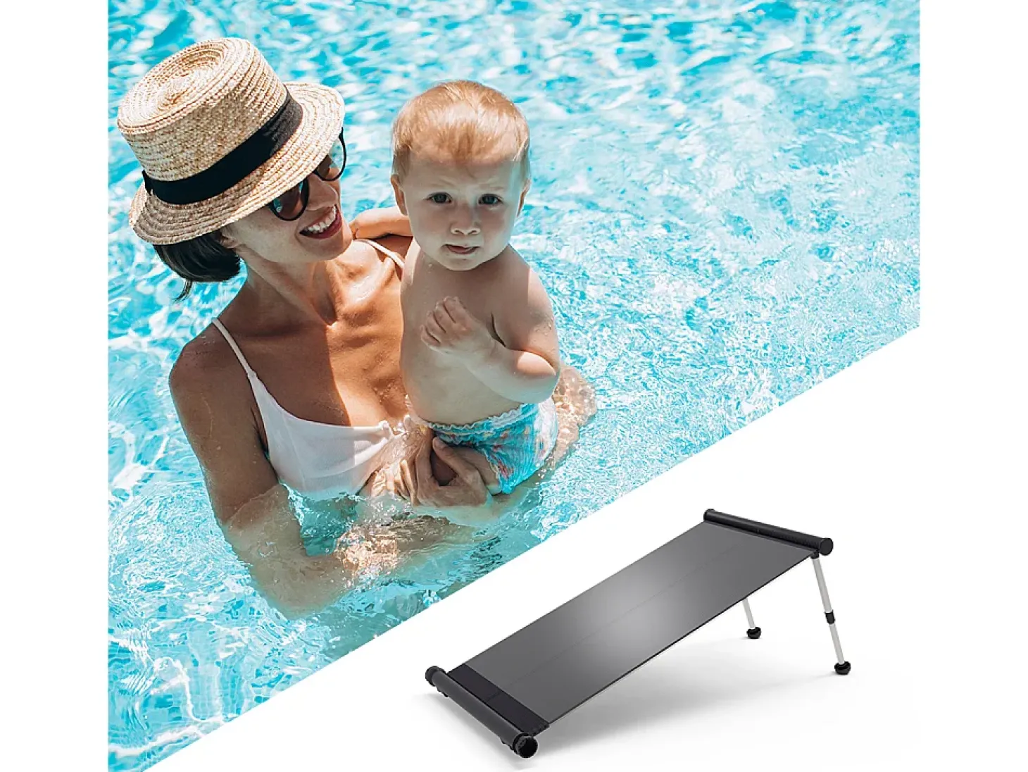 Aquecimento solar preto 61x107x30