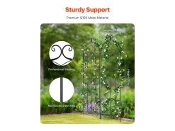 Arame de Jardim SucceBuy em Metal, Lote de 2, 180 x 51 cm, Suporte para Plantas Trepadeiras, Anticorrosivo