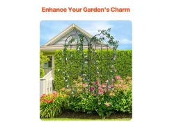 Arame de Jardim SucceBuy em Metal, Lote de 2, 180 x 51 cm, Suporte para Plantas Trepadeiras, Anticorrosivo