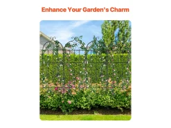 Arame de Jardim SucceBuy em Metal, Lote de 4, 180 x 51 cm, Suporte para Plantas Trepadeiras, Anticorrosivo