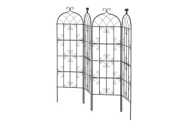 Arame de Jardim SucceBuy em Metal, Lote de 4, 180 x 51 cm, Suporte para Plantas Trepadeiras, Anticorrosivo