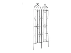 Arame de Jardim SucceBuy em Metal, Lote de 2, 221 x 51 cm, Suporte para Plantas Trepadeiras, Anticorrosivo