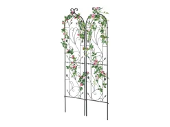 Arame de Jardim SucceBuy em Metal, Lote de 2, 152 x 38 cm, Suporte para Plantas Trepadeiras, Anticorrosivo