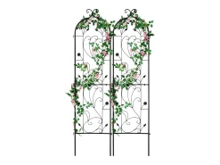 Arame de Jardim SucceBuy em Metal, Lote de 2, 152 x 38 cm, Suporte para Plantas Trepadeiras, Anticorrosivo
