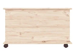 Arca de arrumação c/ rodas ALTA 73x39,5x43 cm pinho maciço