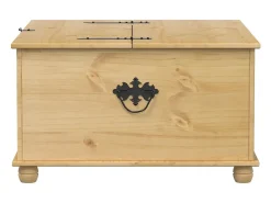 Arca de arrumação Corona 90x78x45 cm madeira de pinho maciça