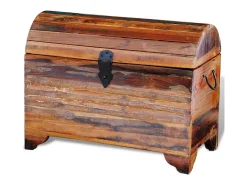 Arca de arrumação em madeira reciclada maciça