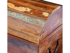Arca de arrumação em madeira reciclada maciça