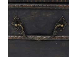Arca de arrumação grande madeira preto