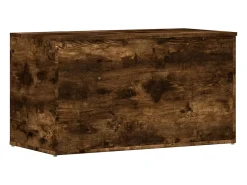Arca de arrumação 84x42x46 cm derivados madeira carvalho fumado
