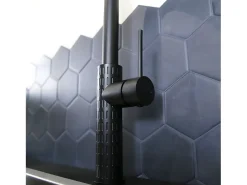 Architek Misturadora de lavatório com chuveiro extraível preto Essebagno