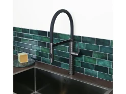 Architek Misturadora de lavatório com chuveiro móvel em metal cinzento Essebagno