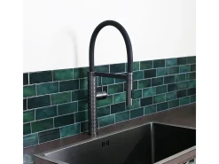 Architek Misturadora de lavatório com chuveiro móvel em metal cinzento Essebagno