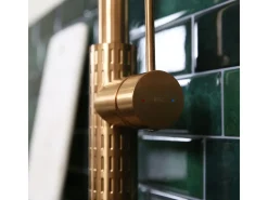 Architek Misturadora de lavatório com chuveiro extraível cobre escovado Essebagno