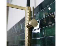 Architek Misturadora de lavatório com chuveiro dourado móvel Essebagno