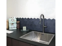 Architek Misturadora de lavatório com chuveiro extraível cobre escovado Essebagno