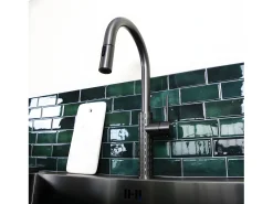 Architek Misturadora de lavatório com chuveiro extraível cobre escovado Essebagno