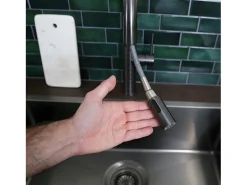 Architek Misturadora de lavatório com chuveiro extraível cobre escovado Essebagno