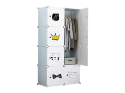 ARMARIO GUARDA-ROUPA BRANCO PRATELEIRAS ESTANTE COLUNA PARA BRINQUEDOS INFANTIS