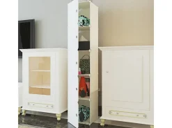 ARMARIO MODULAR 5 PRATELEIRAS ESTANTE ARMÁRIO COLUNA GUARDA-ROUPA BRANCO