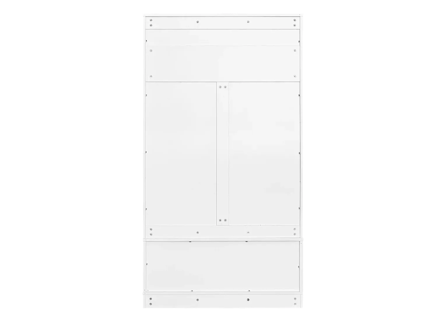 Armário / Móvel de corredor com 2 portas e cabide - 101,5 x 47 x 183 cm - Aglomerado - Branco