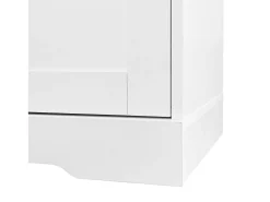 Armário / Móvel de corredor com 2 portas e cabide - 101,5 x 47 x 183 cm - Aglomerado - Branco