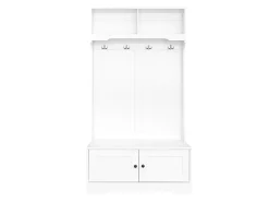 Armário / Móvel de corredor com 2 portas e cabide - 101,5 x 47 x 183 cm - Aglomerado - Branco