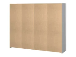 Armário Acerno de 2 portas, Móveis de quarto, Armário, Armário, 243x64 h202 cm, Branco
