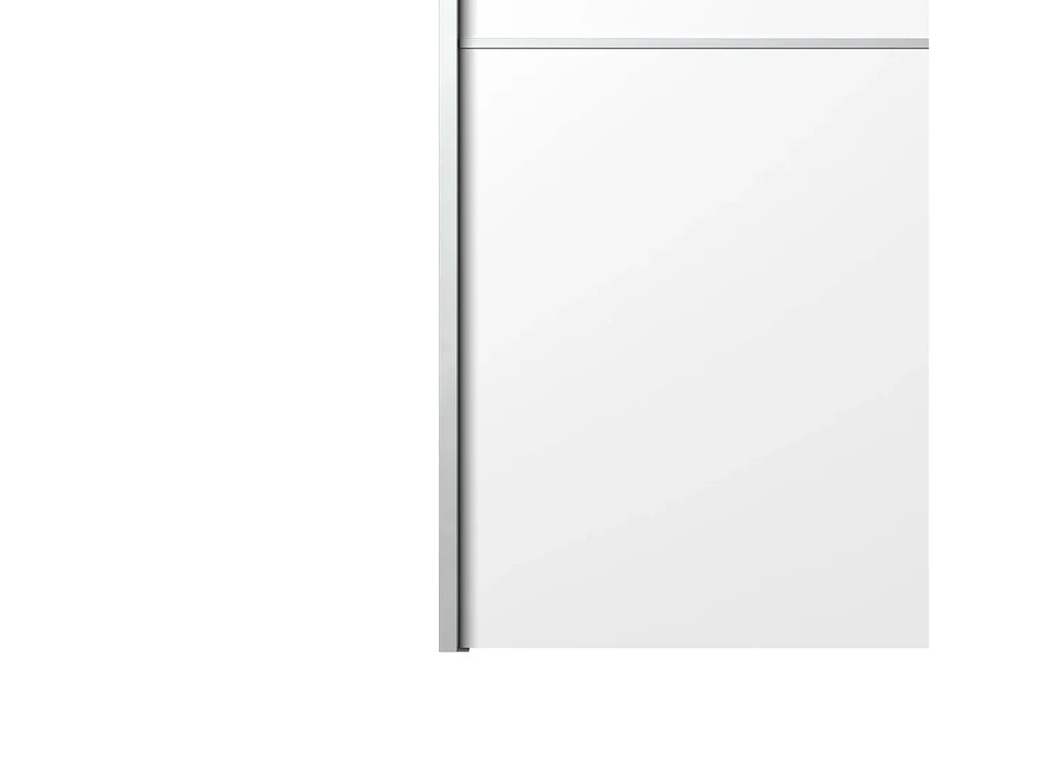 Armário Acerno de 2 portas, Móveis de quarto, Armário, Armário, 243x64 h202 cm, Branco
