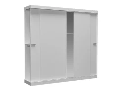 Armário ADALRIK com 2 portas C231 cm Branco Contemporâneo