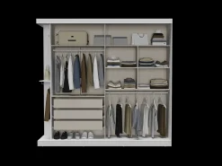 Armário ADALRIK com 2 portas C231 cm Branco Contemporâneo
