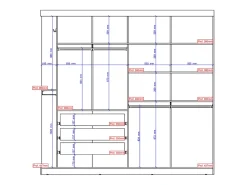 Armário ADALRIK com 2 portas C231 cm Branco Contemporâneo