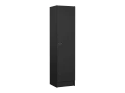 Armário Airone grande, mobiliário de quarto, roupeiro, roupeiro, 49x47 h200 cm, preto