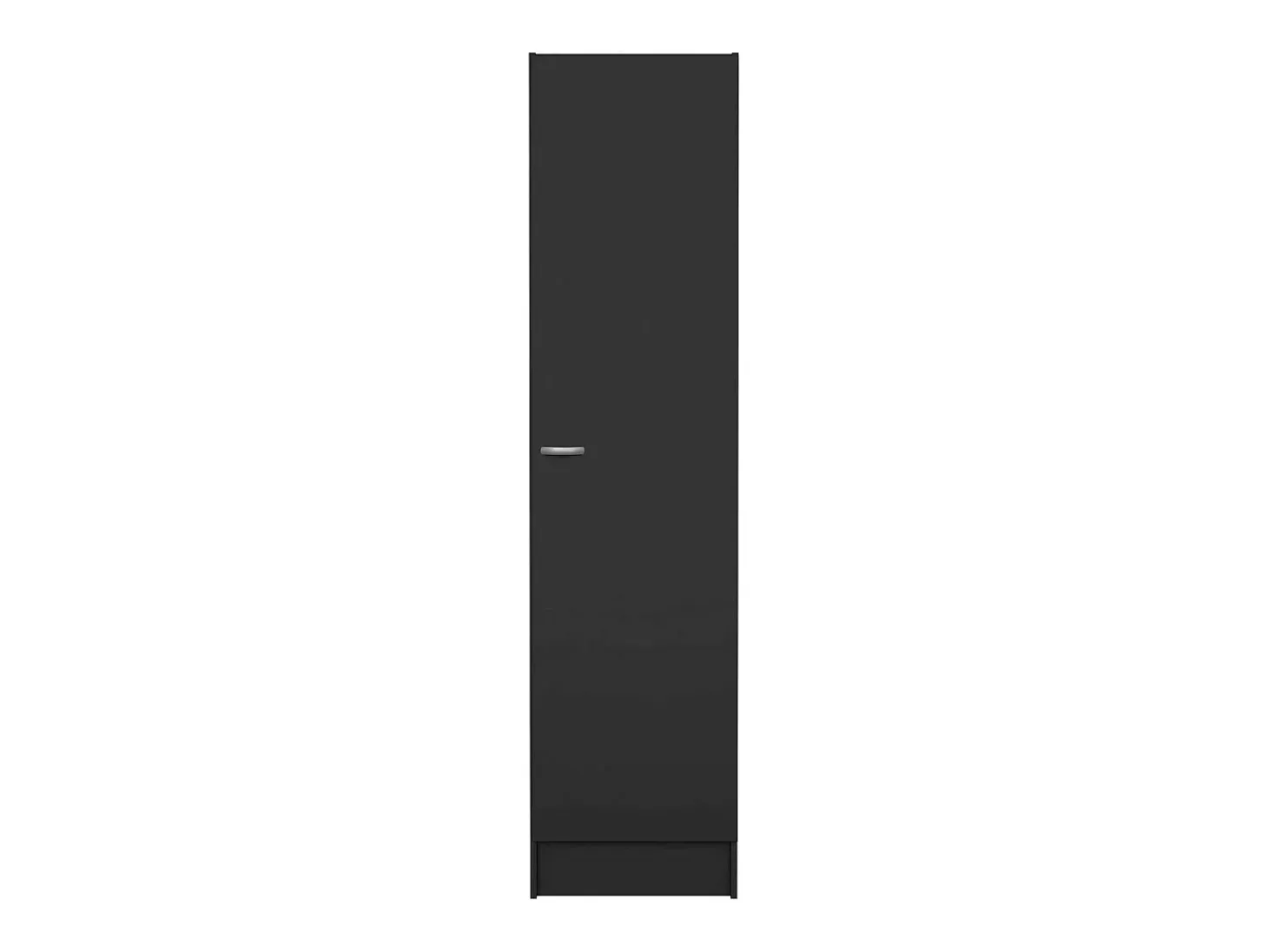 Armário Airone grande, mobiliário de quarto, roupeiro, roupeiro, 49x47 h200 cm, preto