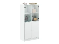 Armário alto c/ portas 68x37x142 cm derivados de madeira branco
